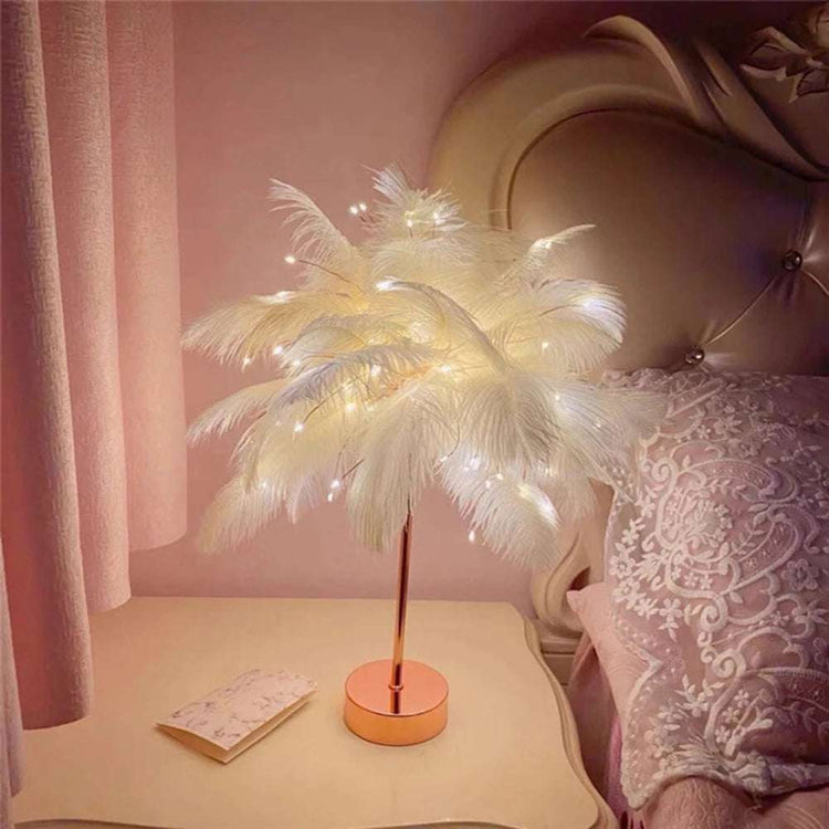 Veilleuses en plumes LED