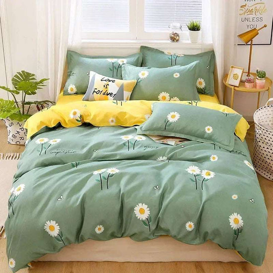 Housse de couette avec draps plats Ensembles de literie confortables et durables(d&