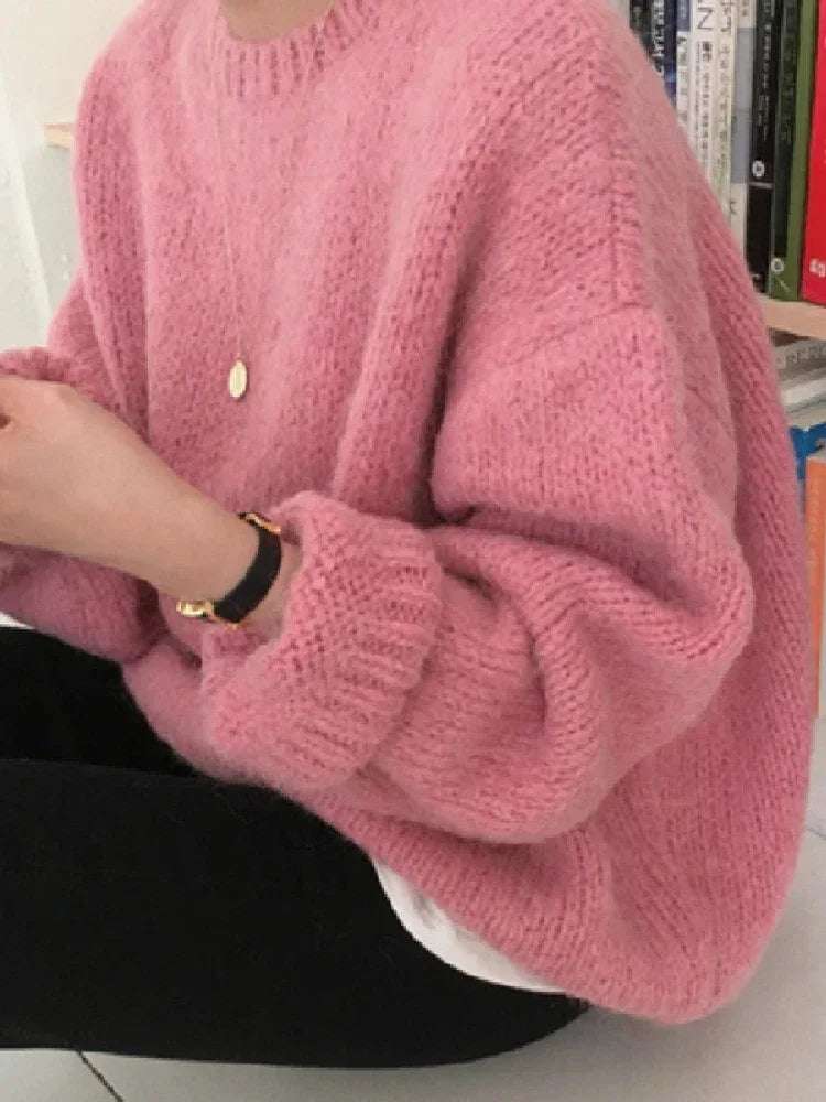 Pull rose femme