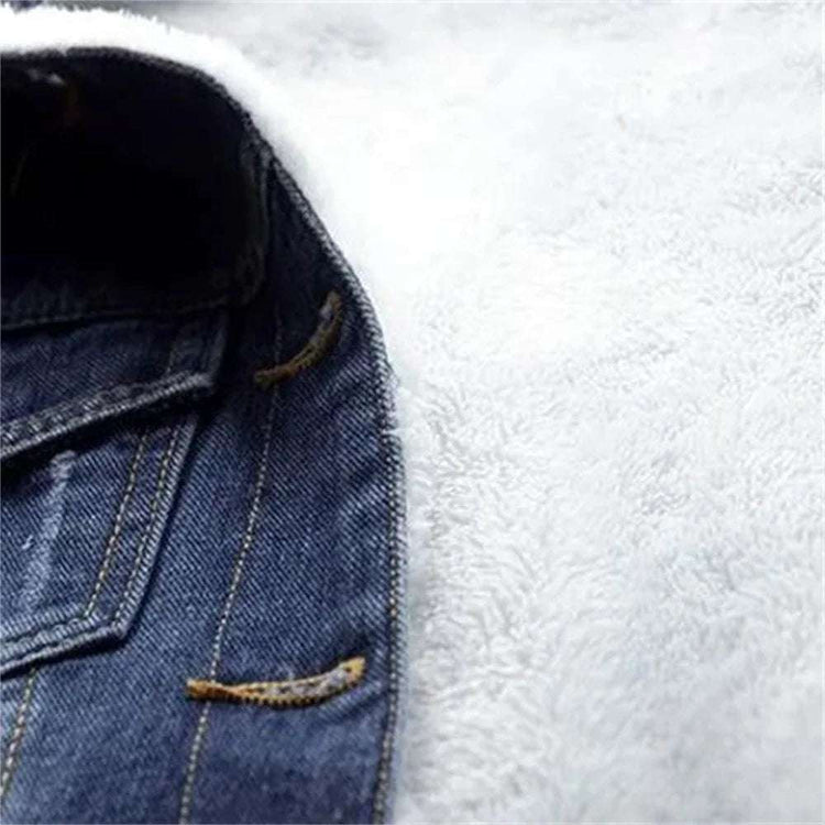 Original Veste en jean chaud à capuche d&
