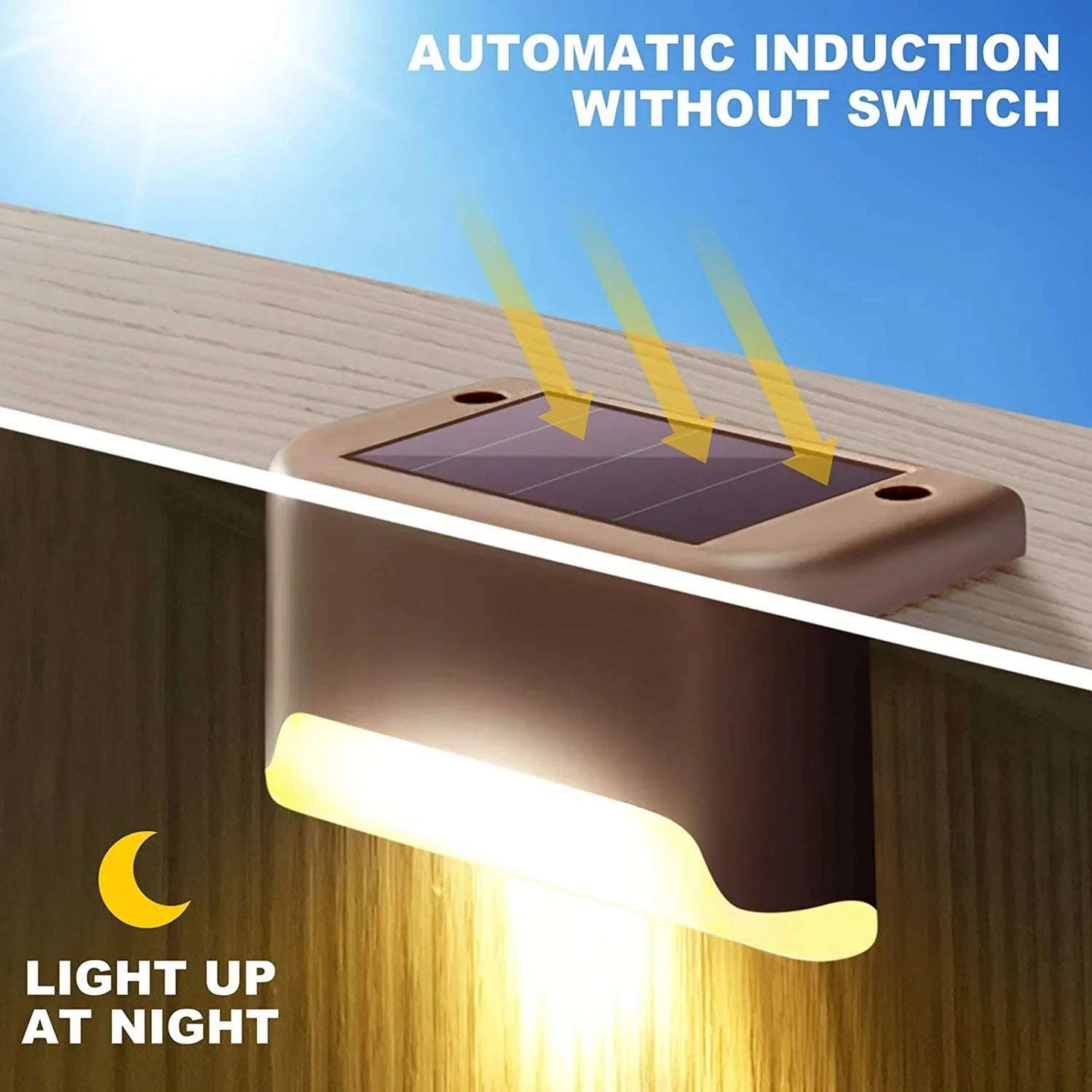 1~20PCS Solar Deck Light Outdoor IP65 Lampes de jardin à énergie solaire étanche
