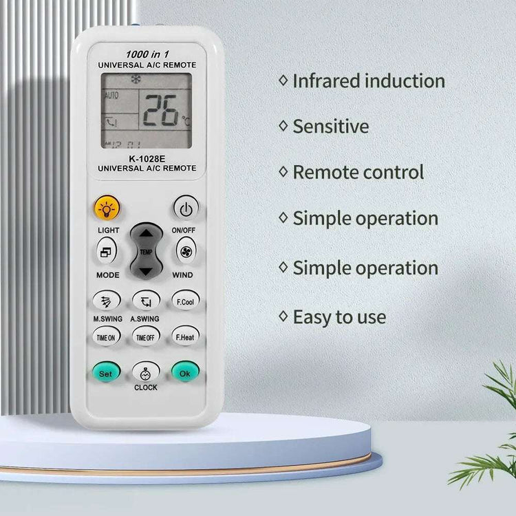 Télécommande universelle 1000 en 1 K 1028E AC LCD numérique pour climatiseur