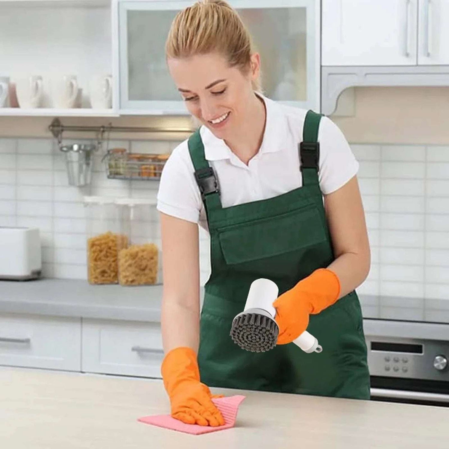 Brosse de nettoyage professionnelle de carreaux de baignoire Travail Savin