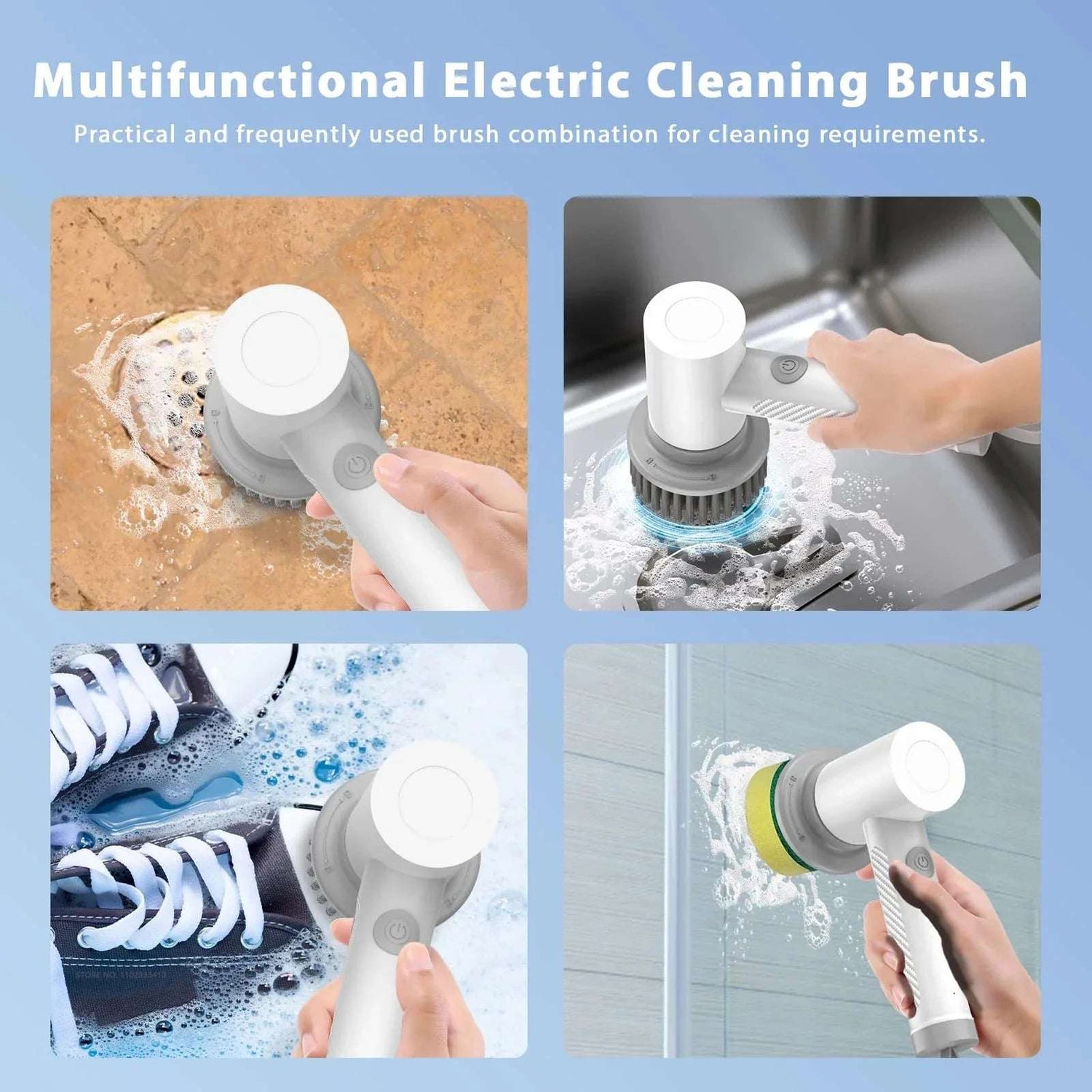 Brosse de nettoyage professionnelle de carreaux de baignoire Travail Savin