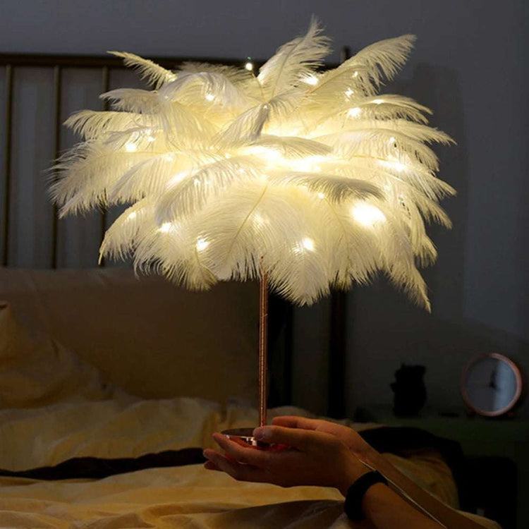 Veilleuses en plumes LED
