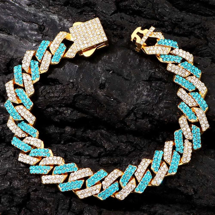 Bracelet de chaîne à maillons cubains Hommes