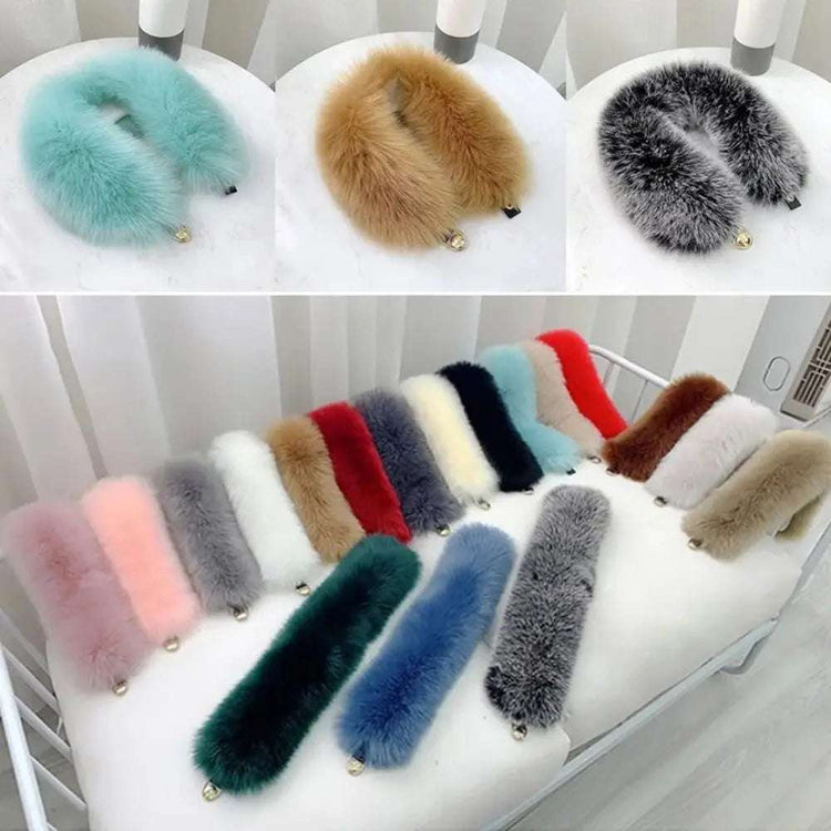 manteau de capuche en fourrure, écharpe de fourrure en peluche d&