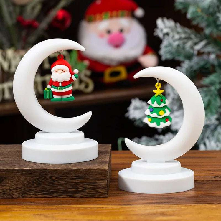 Lampes de table de bureau Père Noël Lune Led Night Lights