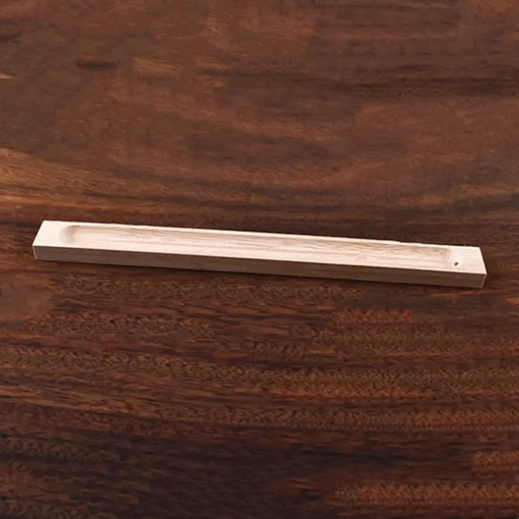 23cm wooden incense stick holder for sandalwood coils, perfect for home decor and aromatic experiences.