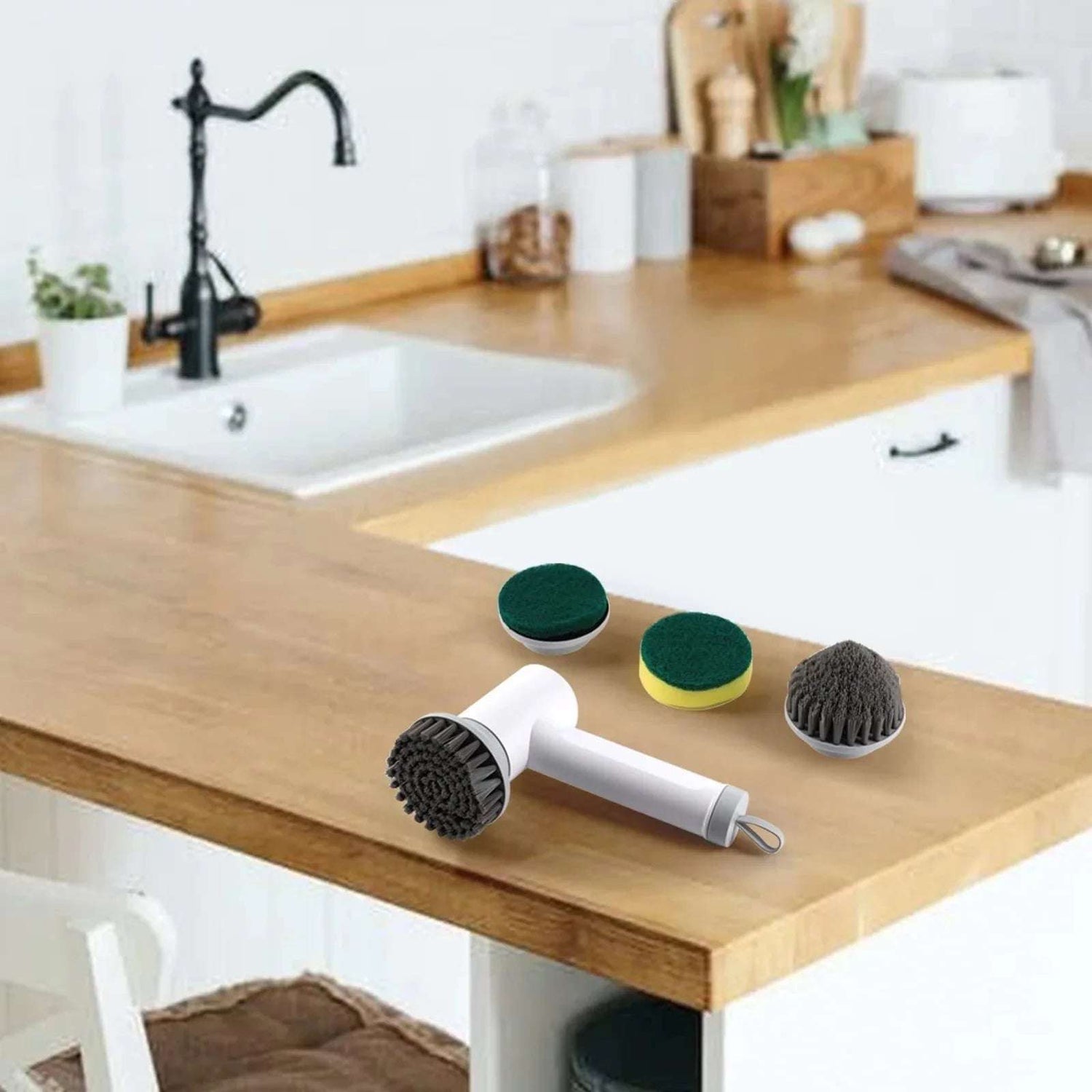 Brosse de nettoyage professionnelle de carreaux de baignoire Travail Savin