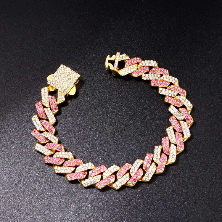 Bracelet de chaîne à maillons cubains Hommes