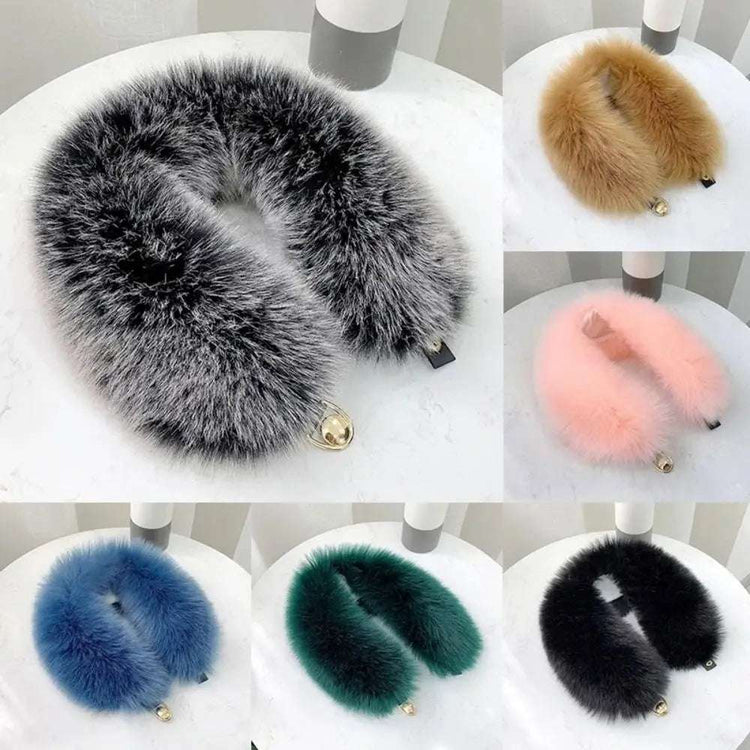manteau de capuche en fourrure, écharpe de fourrure en peluche d&
