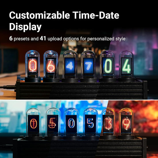 Elekstube xCool Nixie Clock – Vintage-Inspired Retro Tube Timepiece