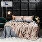Luxury 100% Silk Bedding Set 25 Momme – 4 Pieces (Duvet Cover, Sheet, 2 Pillowcases)