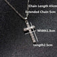 Collier pendentif croix en alliage Hip Hop Strass glacé Or Argent plaqué Ton Crucifix Charme