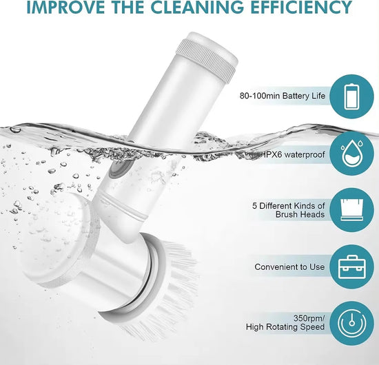 Rechargeable Electric Cleaning Brush – Powerful and Effortless Cleaning