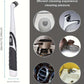 Electric Sonic Scrubber Cleaning Brush for efficient cleaning in bathrooms, kitchens, and more with 4 brush attachments.