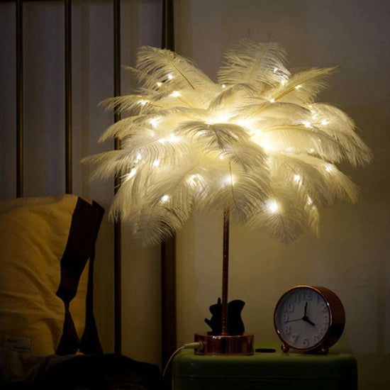 Veilleuses en plumes LED