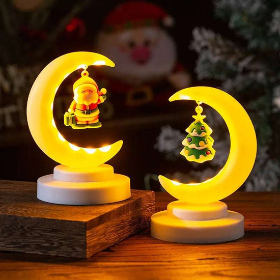 Lampes de table de bureau Père Noël Lune Led Night Lights