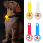 Waterproof Dog Collar with Flashing LED Anti-Lost Pendant