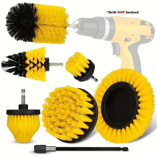 7pcs Tête de brosse mobile, brosse de nettoyage électrique