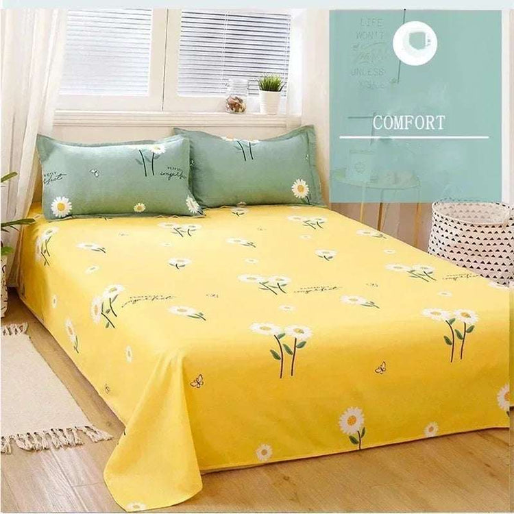 Housse de couette avec draps plats Ensembles de literie confortables et durables(d&