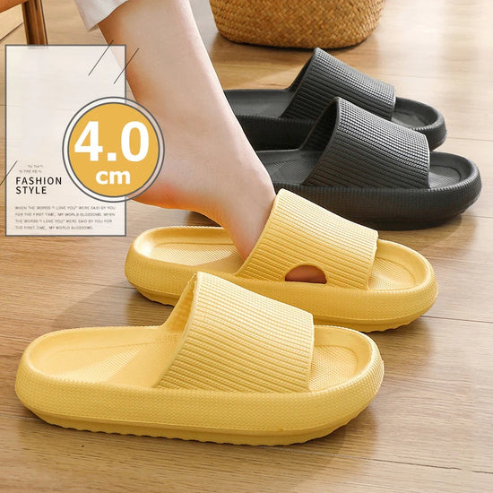 Cloud Thick-Platform Slippers for Women – Cozy Indoor Bathroom Slides