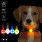 Waterproof Dog Collar with Flashing LED Anti-Lost Pendant
