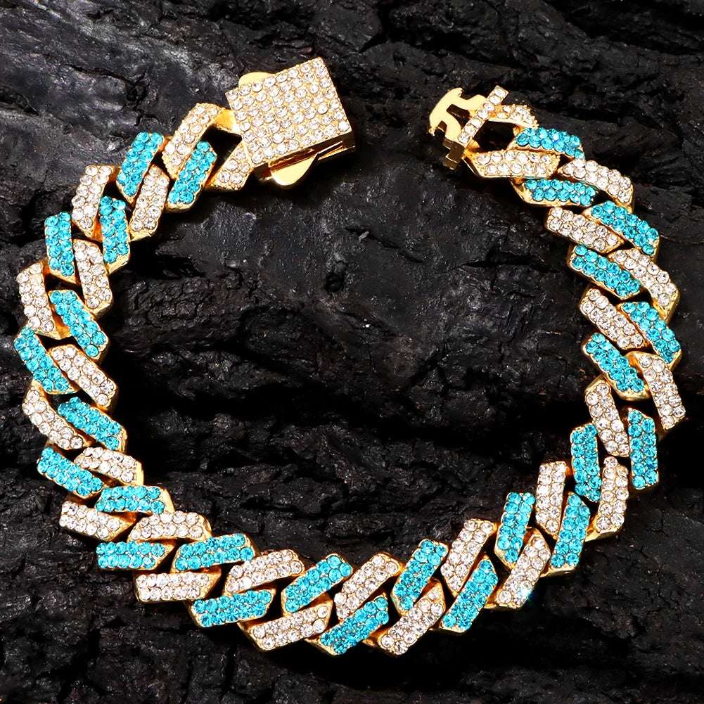 Bracelet de chaîne à maillons cubains Hommes