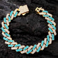 Bracelet de chaîne à maillons cubains Hommes