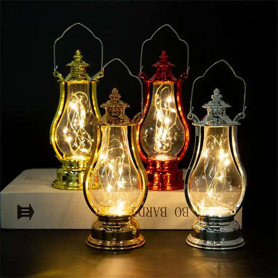 LED Retro Outdoor Camping Kérosène Lampe Portable Lanterne Huile