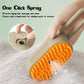 Brosse de toilettage rechargeable à vapeur pour chat Vaporeuse pour enlever les poils lâches 3 en 1 Spray autonettoyant électrique