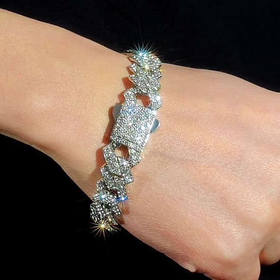 Bracelet de chaîne à maillons cubains Hommes
