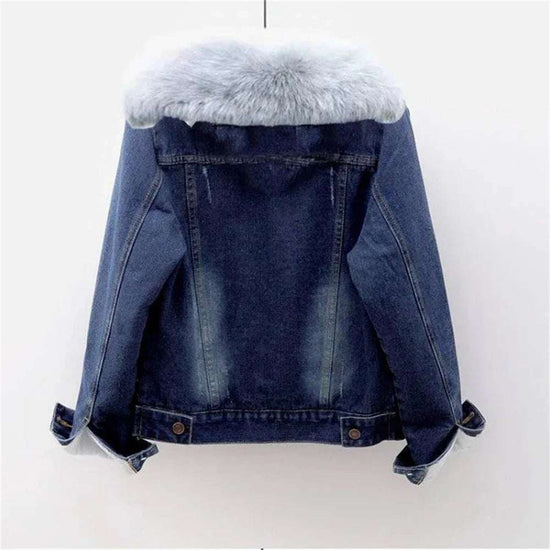 Original Veste en jean chaud à capuche d&