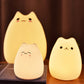 Mini Cat Night Light – Soft, Safe LED Lamp for Kids with USB Rechargeable Battery
