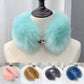 manteau de capuche en fourrure, écharpe de fourrure en peluche d&