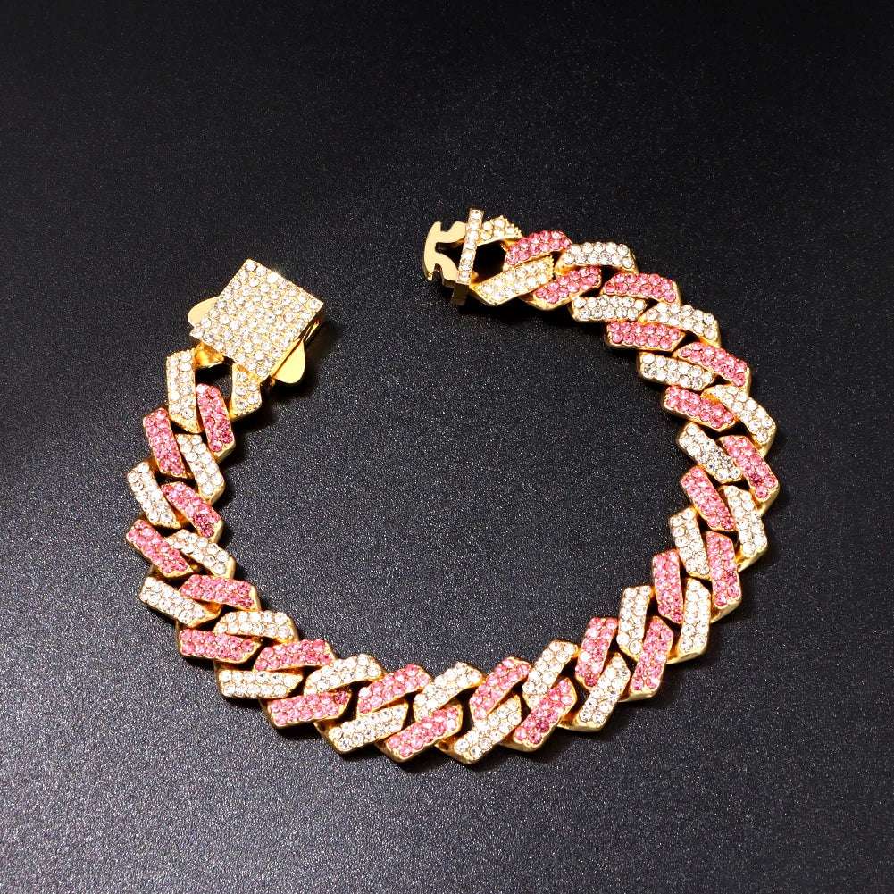 Bracelet de chaîne à maillons cubains Hommes